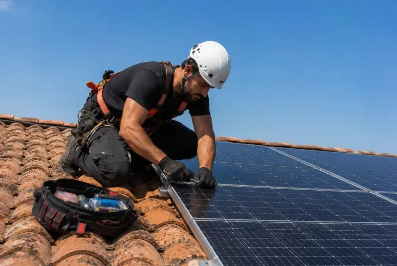 Maintenance et monitoring de panneaux solaires à Lampertheim